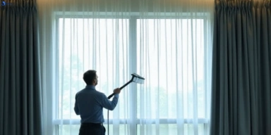 Commercial drapes cleaning service warner hotels offices